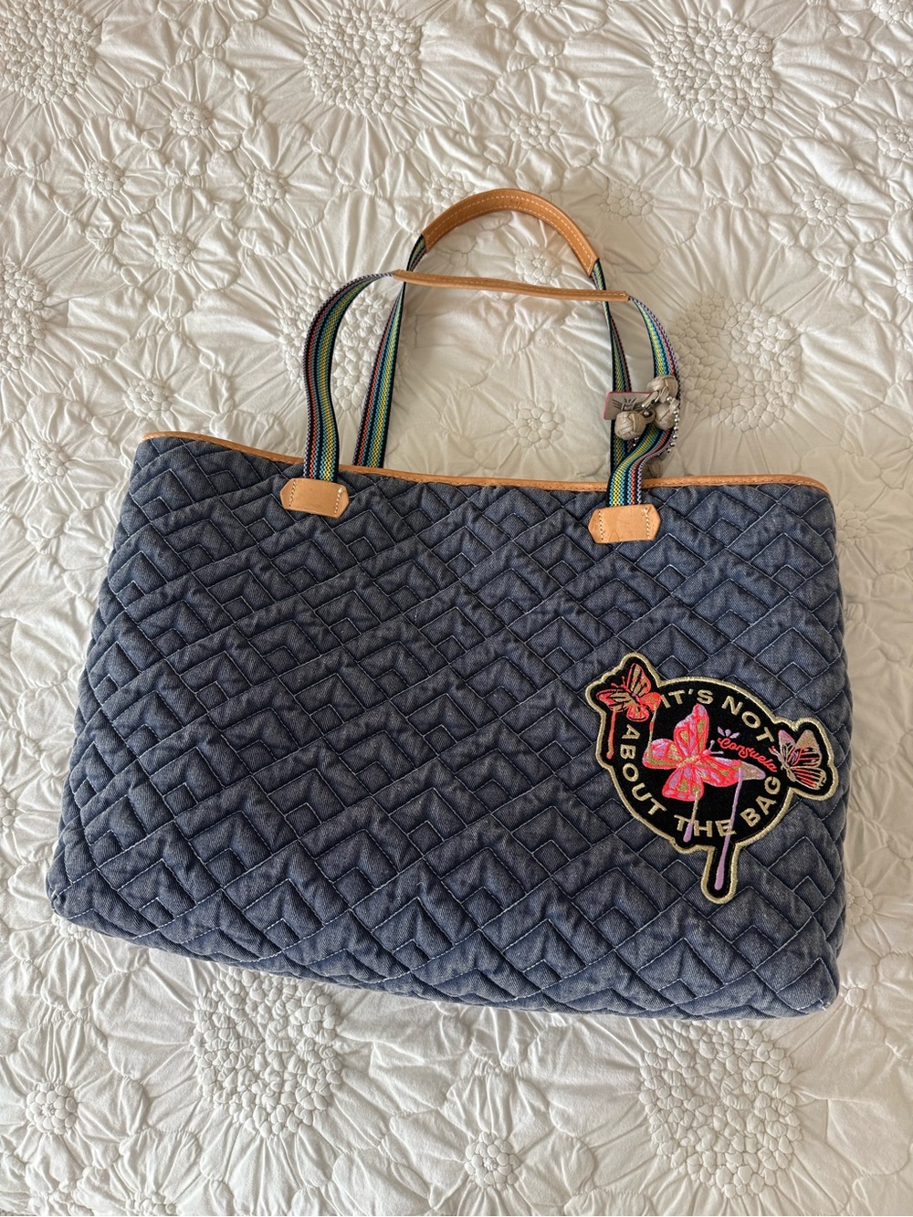 Consuela Quilted Tote Bag